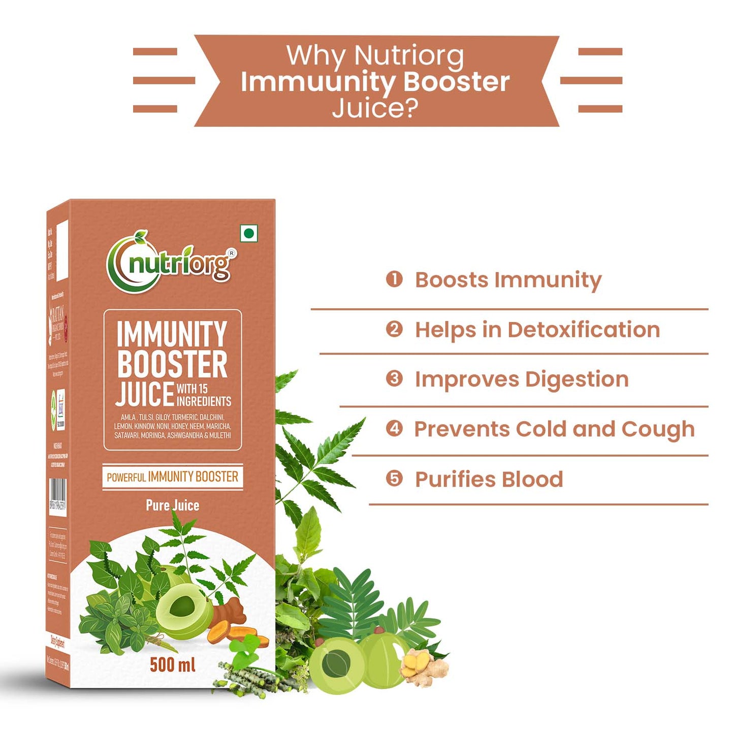 Nutriorg Immunity Booster Juice 500 ml