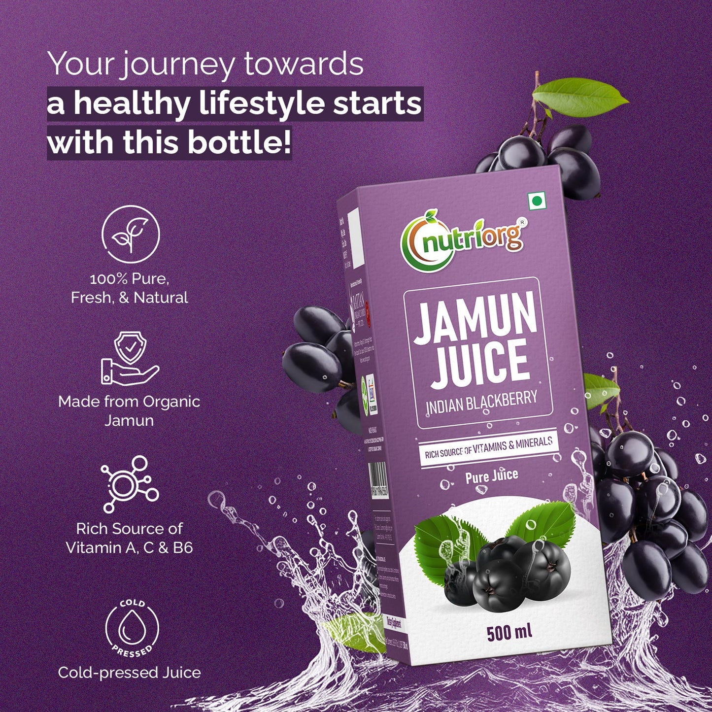 Nutriorg Jamun Juice 500ml