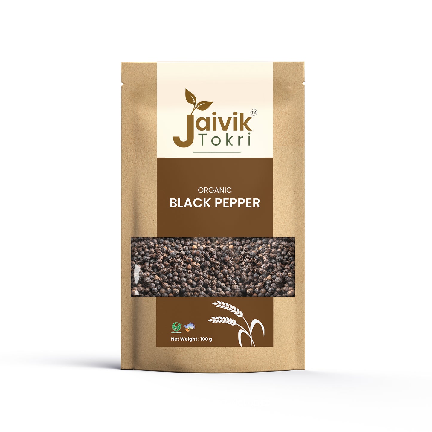 Jaivik Tokri Organic Black Pepper Whole 100g