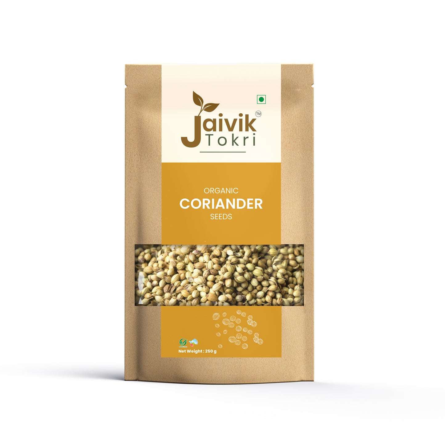 Jaivik Tokri Organic Coriander Whole 250g