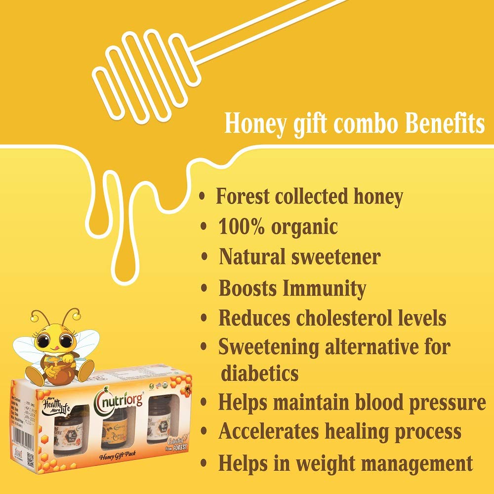 Nutriorg Certified Organic Honey Gift Pack 150g