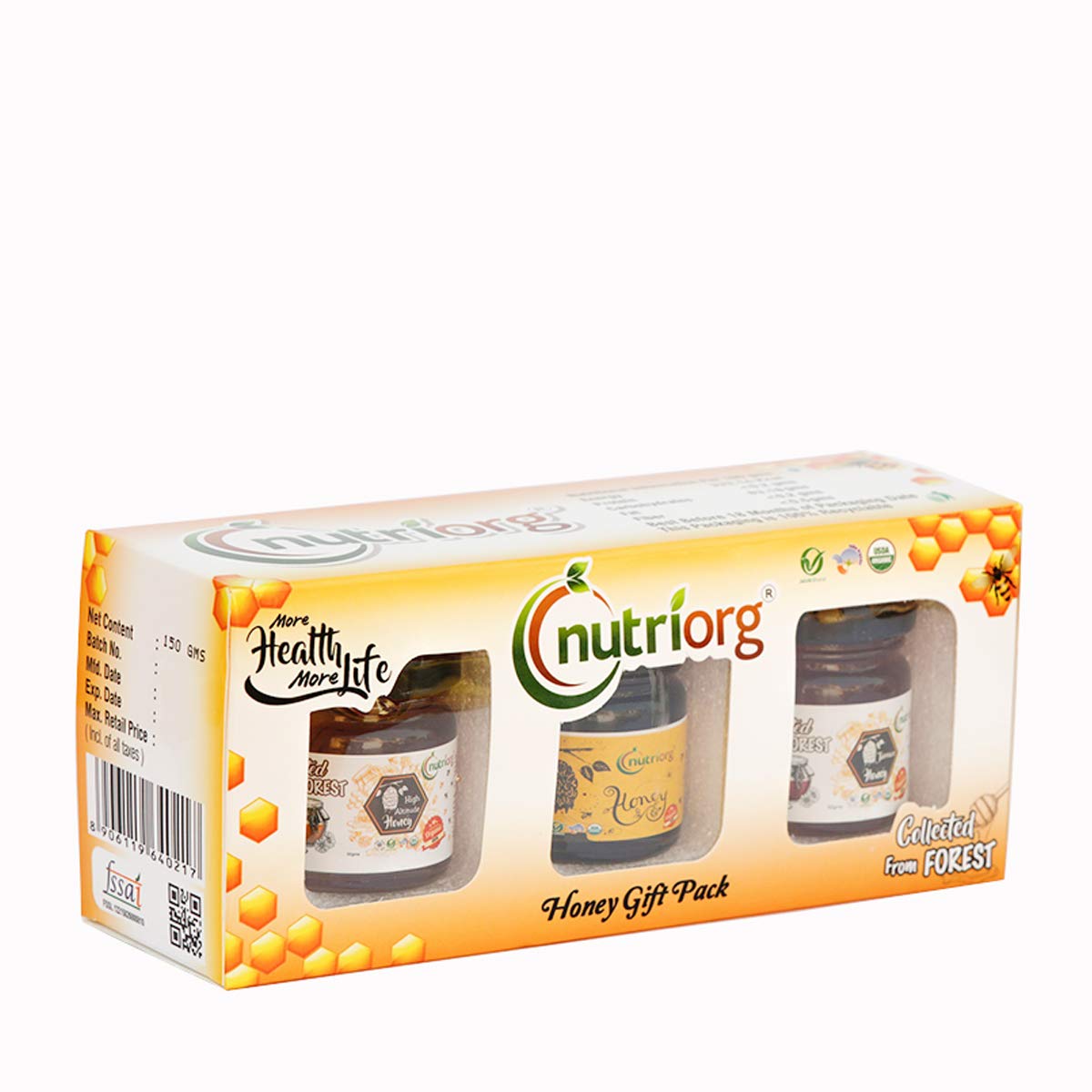 Nutriorg Certified Organic Honey Gift Pack 150g