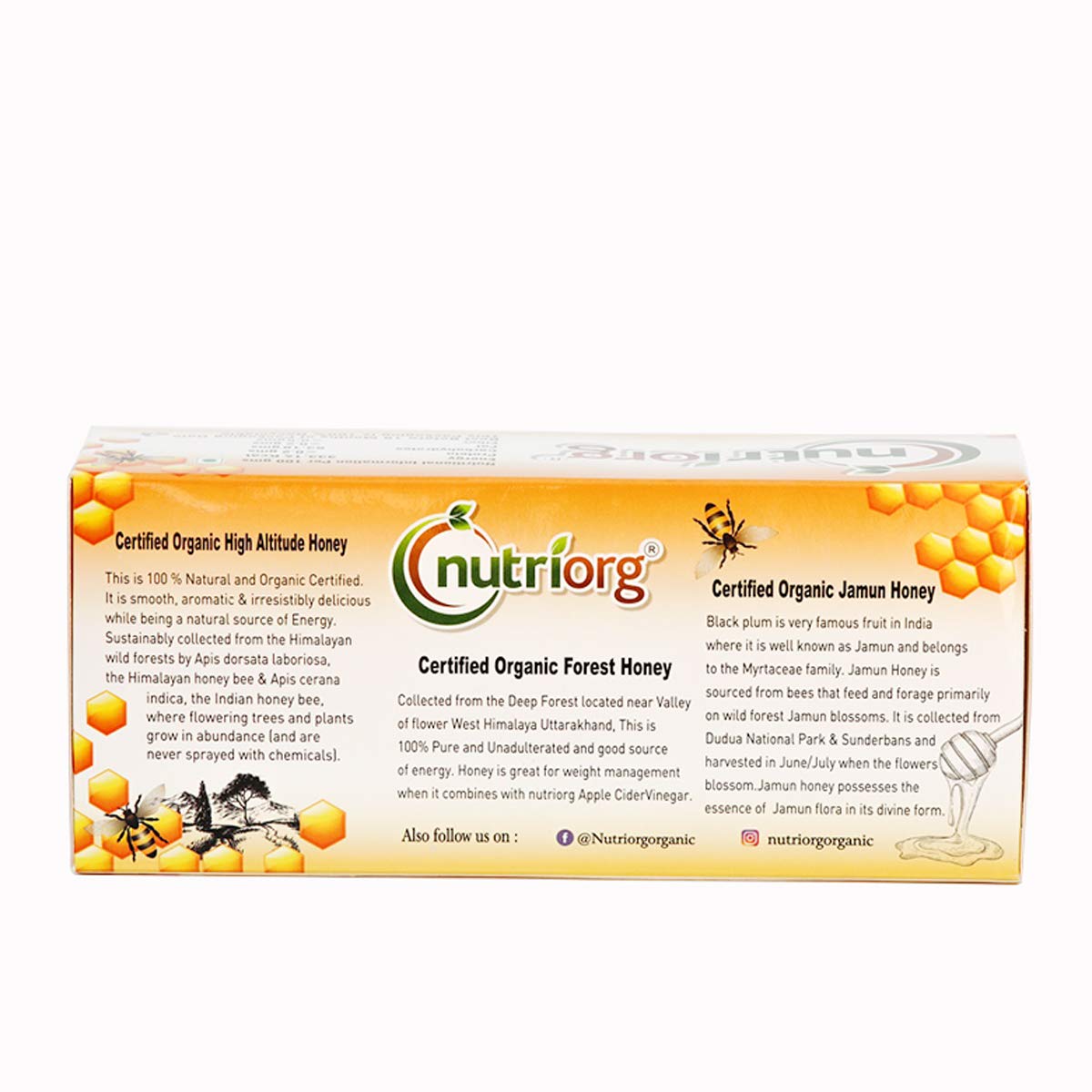 Nutriorg Certified Organic Honey Gift Pack 150g