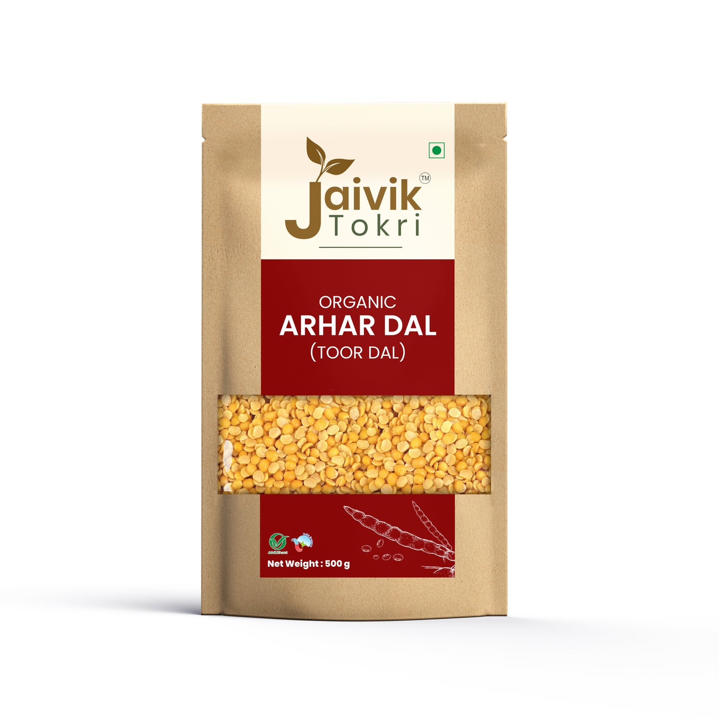 Jaivik Tokri Arhar/Toor Dal