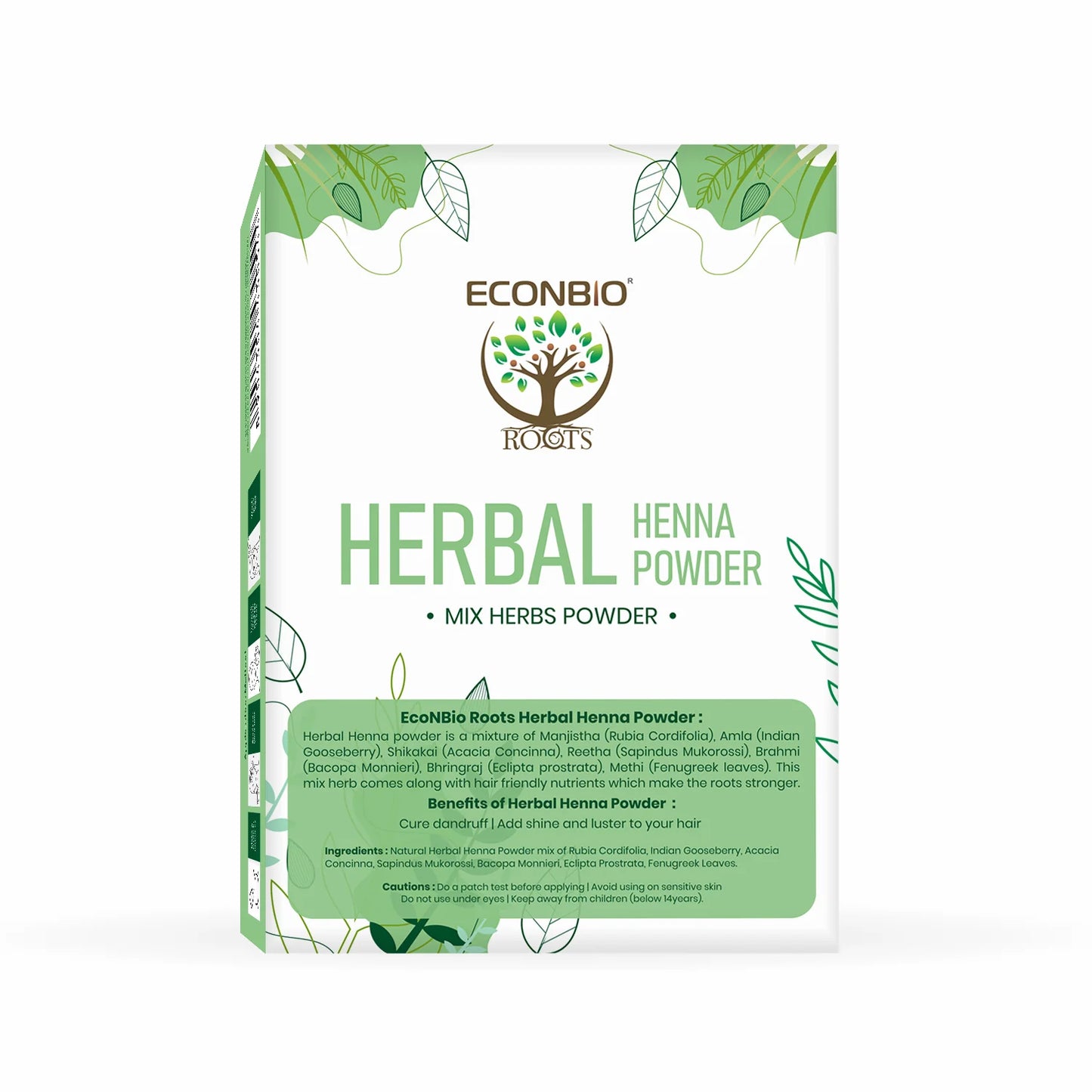 ECONBIO ROOTS 100% Natural Herbal Henna Powder 100g (Pack of 2)