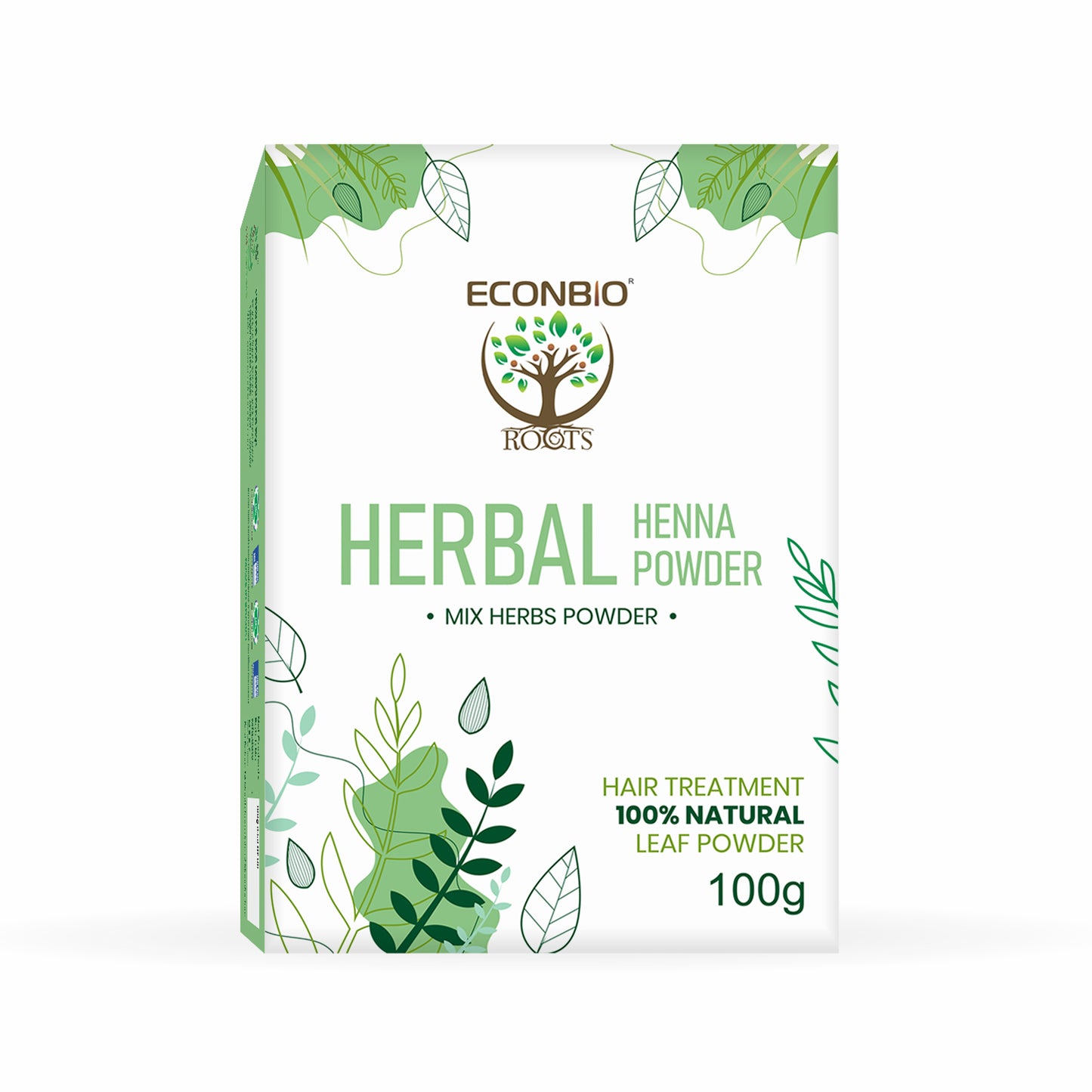 ECONBIO ROOTS 100% Natural Herbal Henna Powder 100g