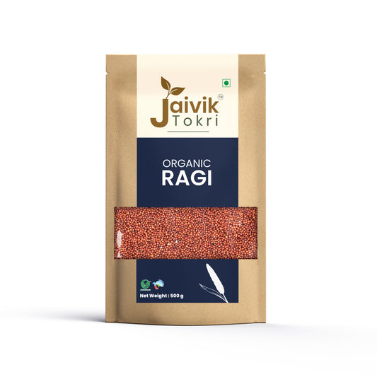 Jaivik Tokri Ragi Whole 500g