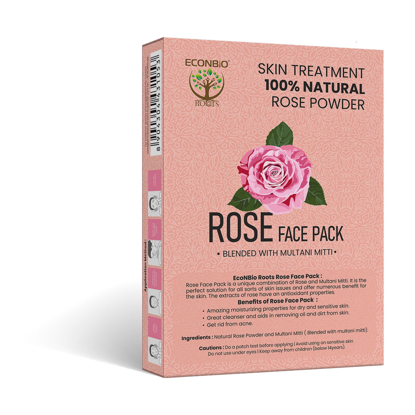 ECONBIO ROOTS 100% Natural Rose Face Pack 50g