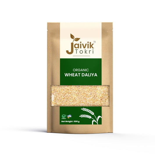 Jaivik Tokri Organic Wheat Dalia 500g