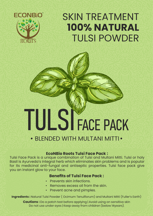 ECONBIO ROOTS 100% Natural Tulsi Face Pack 50g