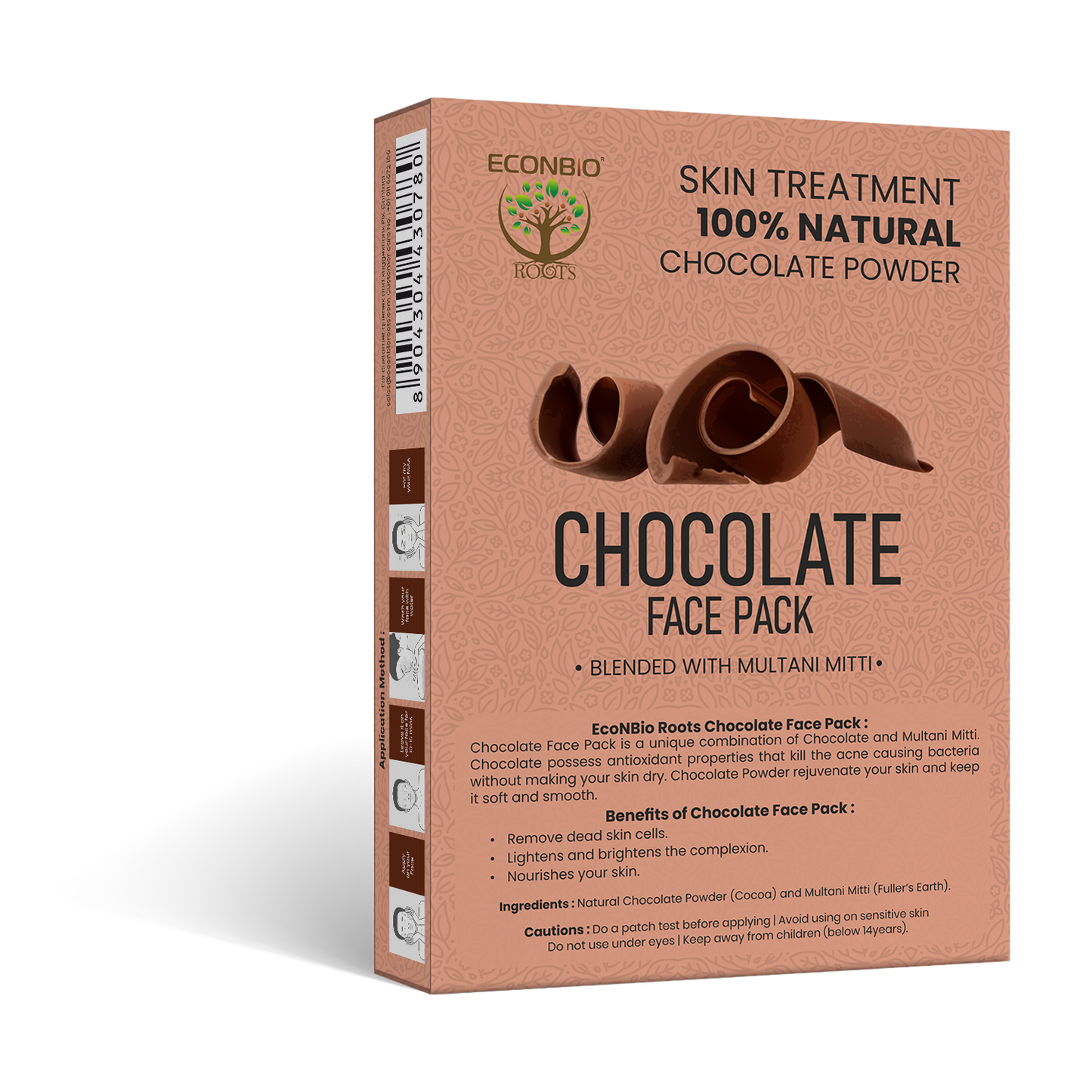 ECONBIO ROOTS 100% Natural Chocolate Face Pack 50g