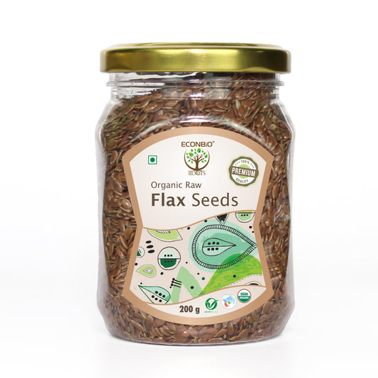 Econbioroots Certified Organic Flax Seeds 200g