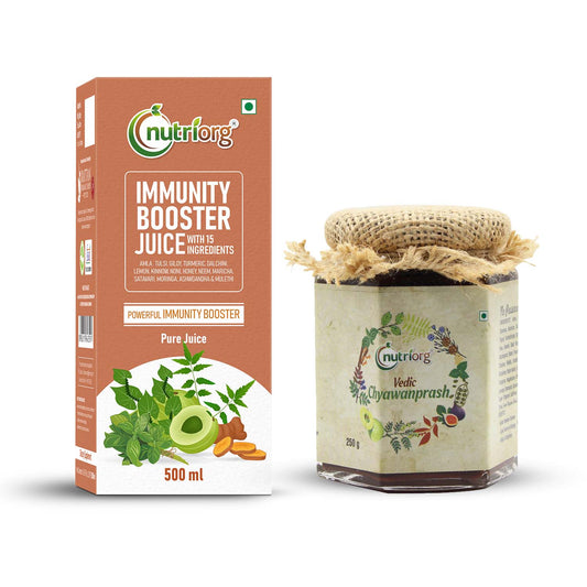 Nutriorg Immunity Booster Juice 500ml with Vedic Chyawanprash 250g