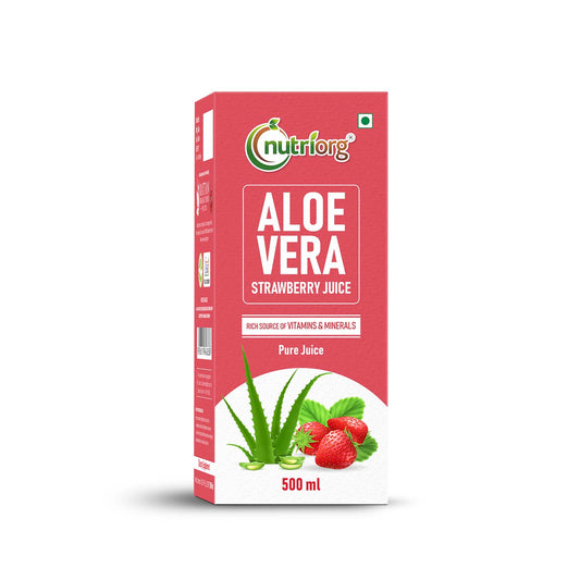 Nutriorg Aloe vera Strawberry Juice 500ml