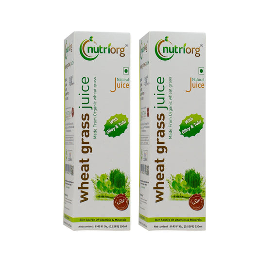 Nutriorg Wheatgrass Juice 500 ml (Pack of 2*250ml)