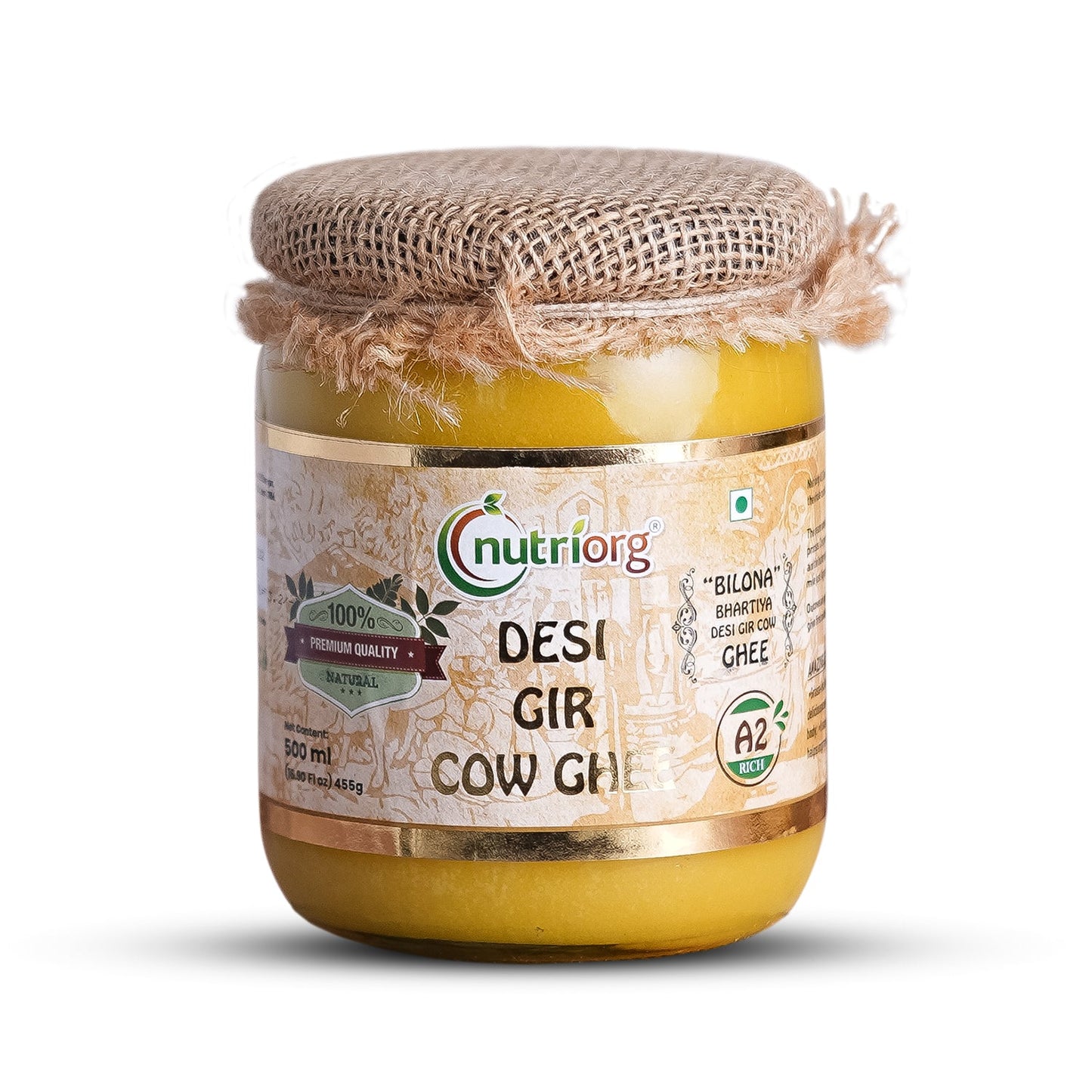 Nutriorg A2 Rich Desi Gir Cow Ghee